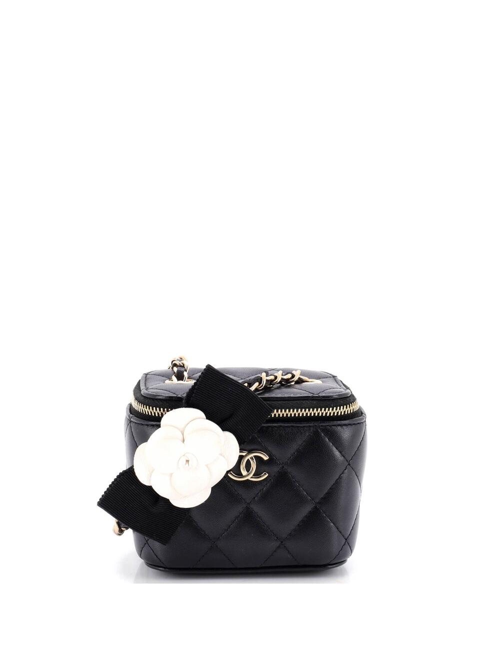 Chanel Camellia Bow Vanity Case With #258806C34B